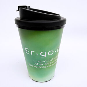 Becher to go – mit Deckel 0,3 l